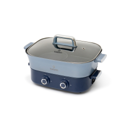 Bếp lẩu nướng hai ngăn tháo rời Kalpen PP66 6.5L Xanh dương