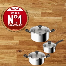 Bộ 3 nồi Inox liền khối Tefal Starter