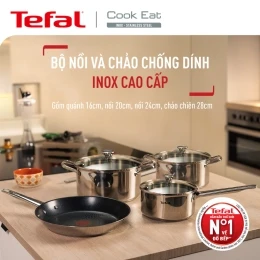 Bộ 4 nồi chảo Inox cao cấp Cook Eat