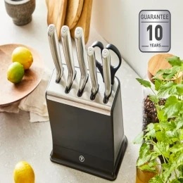 Bộ dao kéo 6 món đúc nguyên khối tích hợp dụng cụ mài chuyên dụng Tefal Ever Sharp