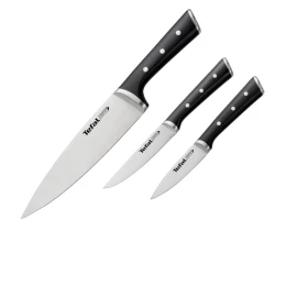 Bộ dao thép Đức 3 món liền khối Ice Force Tefal  (20cm, 11cm, 9cm)