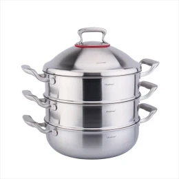 Bộ nồi xửng 3 tầng C02 CHOCKMEN 32cm, inox 18/10, model: CKM-ZD32Z