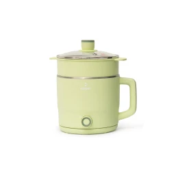 Ca lẩu điện mini có khay hấp Kalpen P6 1.8L Xanh Ngọc