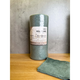 Cuộn khăn lau đa năng màu xanh 25*25cm Kela