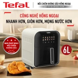 Nồi chiên không dầu điện tử Tefal Window EY8211Y0 - 6L (trắng)