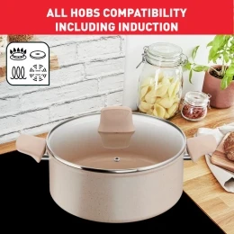Nồi chống dính vân đá cao cấp Tefal Delight 24cm