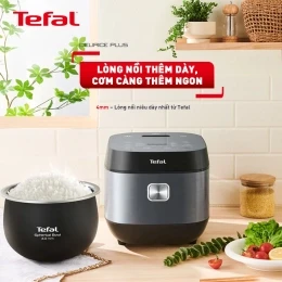 Nồi cơm điện tử Tefal Delirice Plus RK776B68 - 1.8L (màu xám)