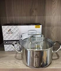 Nồi inox nắp kính Kailer size 18cm KL-N18