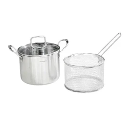 Nồi kèm giỏ lọc C445 CHOCKMEN 18cm, inox 18/10, model: CKM-ZQ3L18SP