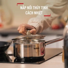 Quánh Inox cao cấp có nắp Tefal Cook Eat 16cm