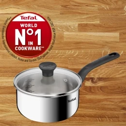 Quánh Inox liền khối có nắp Tefal Starter 16cm