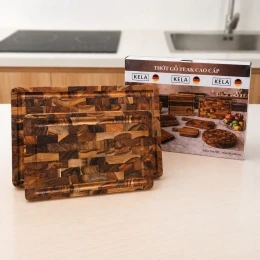 Thớt thái gỗ Teak Kela