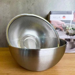  Tô kèm rổ inox (không quai) 22 cm Kela KL-22BP