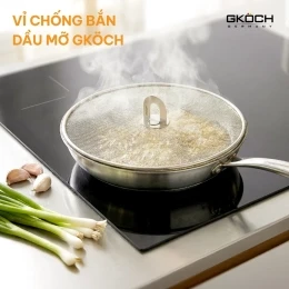 Vỉ chắn dầu, chất liệu: thép không gỉ. Model: YC-T133. Nhãn hiệu: GKOCH