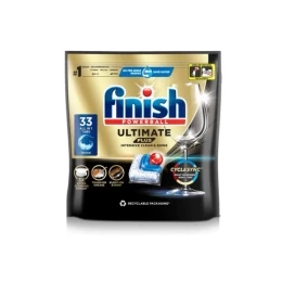 Viên Rửa Bát Finish Ultimate Plus All in 1 - Túi 33 Viên (Dòng Siêu Cao Cấp)
