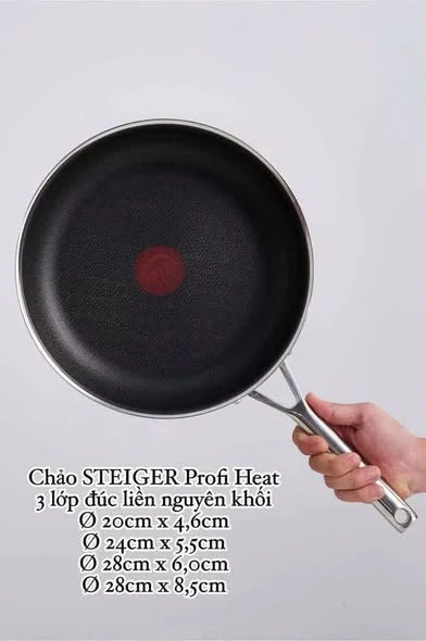 CHẢO RÁN CHỐNG DÍNH STEIGER PROFIHEAT 24CM