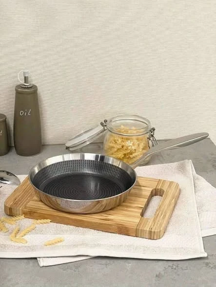 Chảo rán đúc inox chống dính vân nổi Kaiyo KNF-3567 20cm