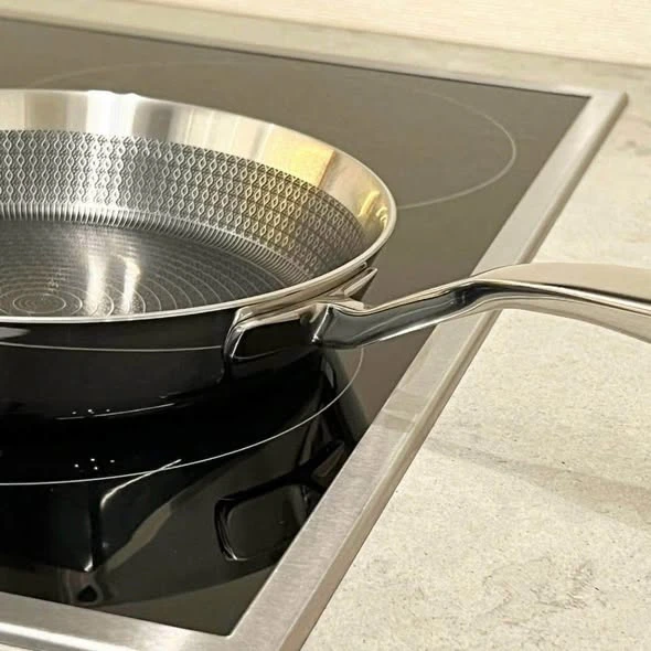 Chảo rán đúc inox chống dính vân nổi Kaiyo KNF-3574 24cm