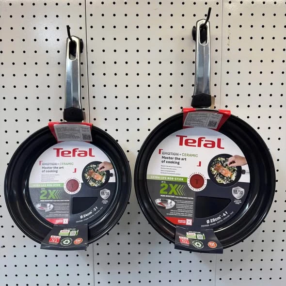 CHẢO RÁN INOX PHỦ GỐM CAO CẤP TEFAL EMOTION + CERAMIC 24cm