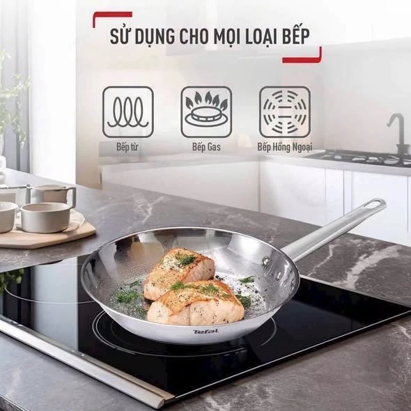   	 Chảo thép chống dính tự thân Tefal 20cm
