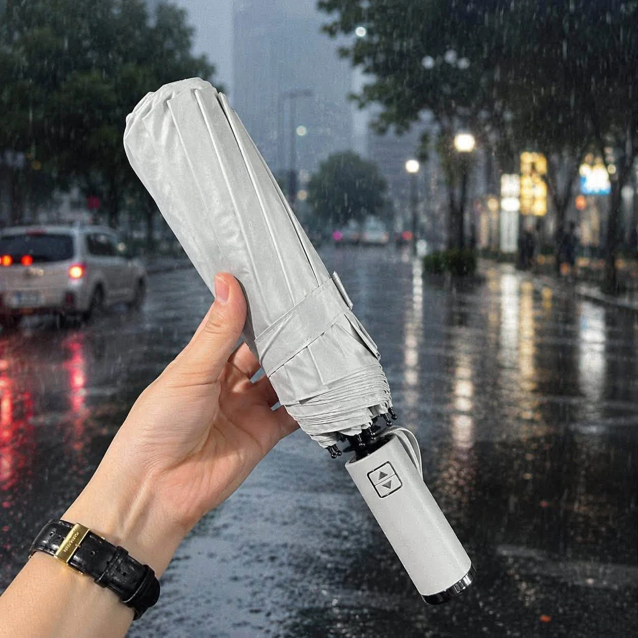 Ô thông minh tự động UV Ajisai Made in Japan (Hết Xanh Than)