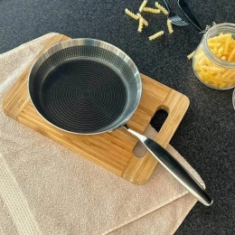 Chảo sâu lòng đúc inox chống dính vân nổi Kaiyo KNF-3064 24cm