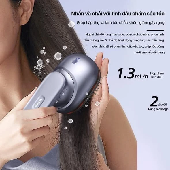 LƯỢC MASSAGE PHUN TINH DẦU PHILIPS 1511