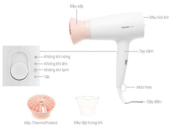 MÁY SẤY TÓC PHILIPS HAIR DRYER BHD300/10