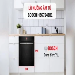 Lò nướng âm tủ Bosch HBG7241B1 Serie 8