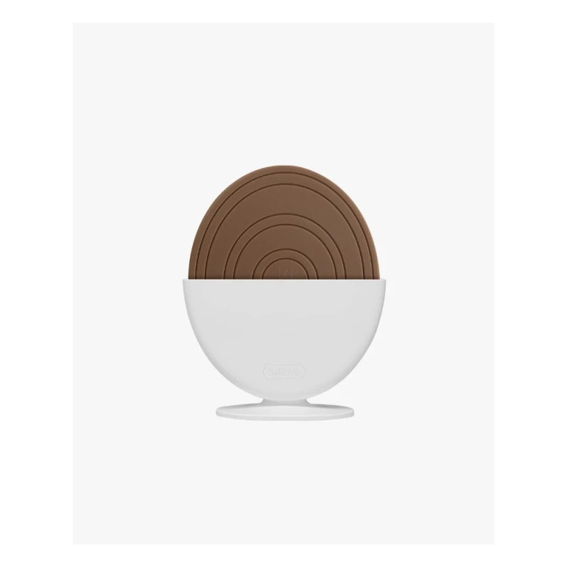 Bộ 2 miếng lót nồi silicone cao cấp SalleMa - Màu cocoa
