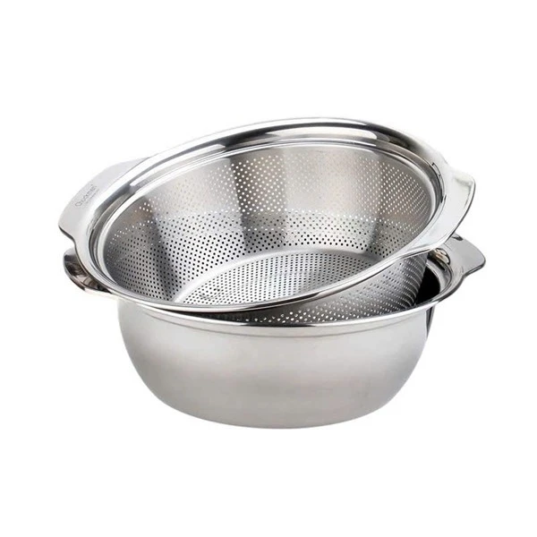Bộ rổ chậu C404 CHOCKMEN 25cm, inox 18/10, model: LSL25CM