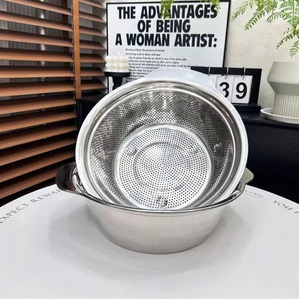 Bộ rổ chậu C404 CHOCKMEN 25cm, inox 18/10, model: LSL25CM