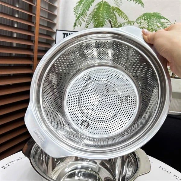 Bộ rổ chậu C58 CHOCKMEN 31cm, inox 18/10, model: LSL31CM