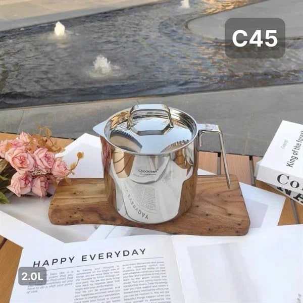 Ca lọc dầu C45 CHOCKMEN 2L, inox 18/10, model: CKM-JY0P02