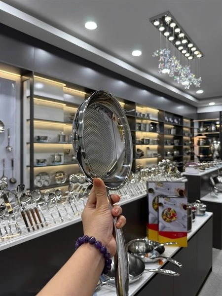Chảo cạn O260 OYATTON vân golf 20cm, inox 18/10, model: OYT-JG260P20