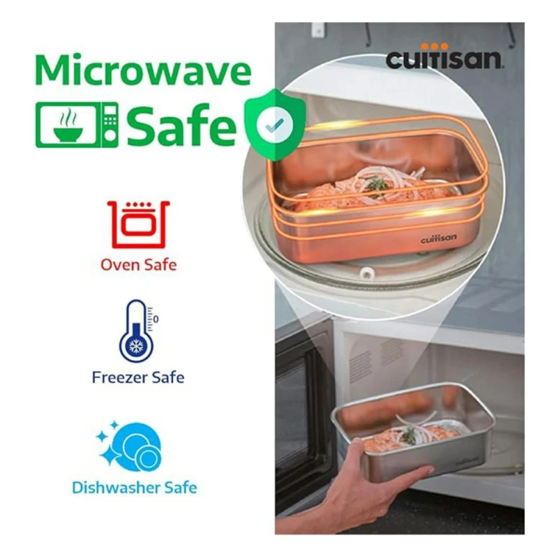 Hộp inox 304 cao cấp Cuitisan Square 400ml vuông No.4 - EC7-SQ04
