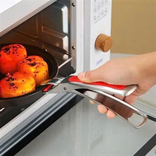 Kẹp bát nóng O618-R OYATTON màu đỏ 18cm, inox 18/10, model: OYT-AL618R