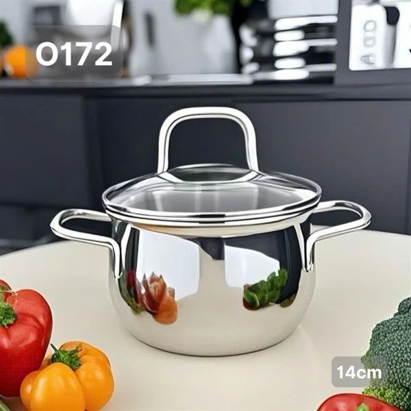 Nồi canh O172 OYATTON 14cm, inox 18/10, model: OYT-AL172P14