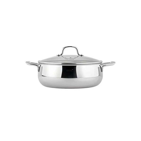 Nồi lẩu lùn C226 CHOCKMEN 24cm, inox 18/10, model: CKM-ZY3L24T