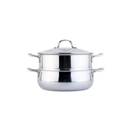 Bộ nồi kèm xửng hấp 2 tầng C227 CHOCKMEN 24cm, inox 18/10, model: CKM-ZY3L24Z