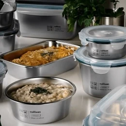 Hộp inox 304 cao cấp Cuitisan Zeo-Fresh 4000ml chữ nhật No.11 - EC7-ZS11