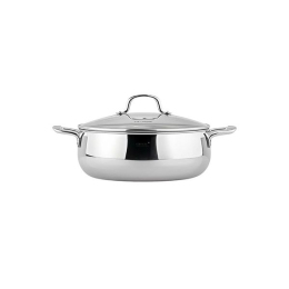 Nồi lẩu lùn C226 CHOCKMEN 24cm, inox 18/10, model: CKM-ZY3L24T