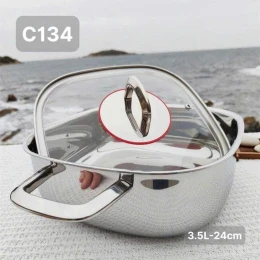 Nồi vuông thành thấp CHOCKMEN 24cm - CKM-FY3L24S